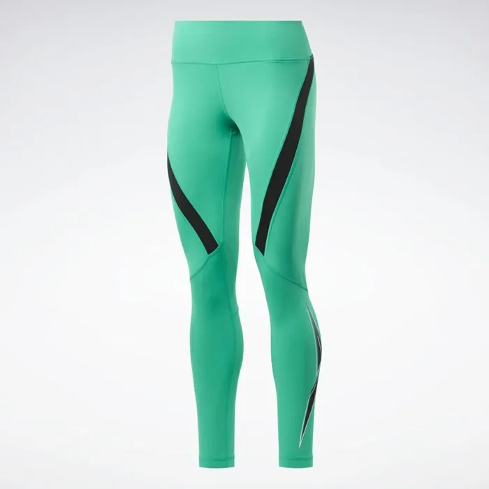 Leggings and Tights Womens Reebok Workout Ready Vector Leggings Court Green