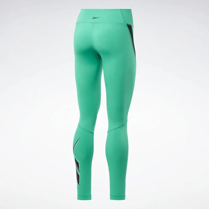 Leggings and Tights Womens Reebok Workout Ready Vector Leggings Court Green