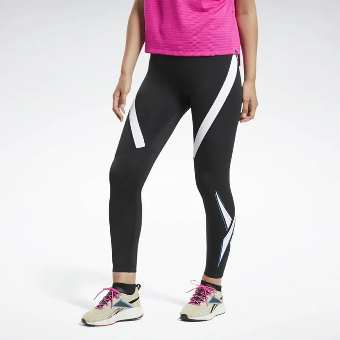 Leggings and Tights Womens Reebok Workout Ready Vector Leggings Night Black