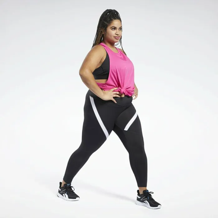 Leggings and Tights Womens Reebok Workout Ready Vector Leggings Night Black