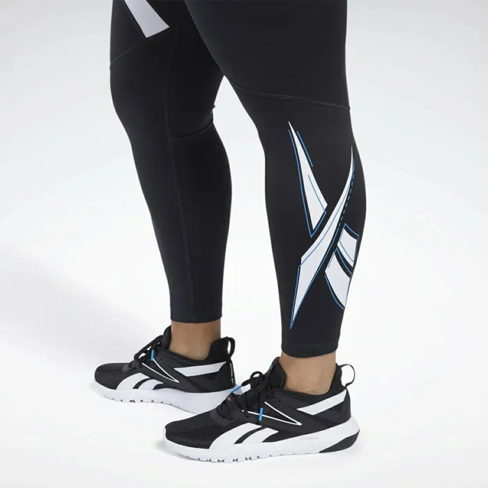 Leggings and Tights Womens Reebok Workout Ready Vector Leggings Night Black