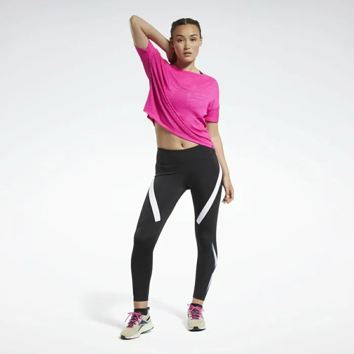 Leggings and Tights Womens Reebok Workout Ready Vector Leggings Night Black