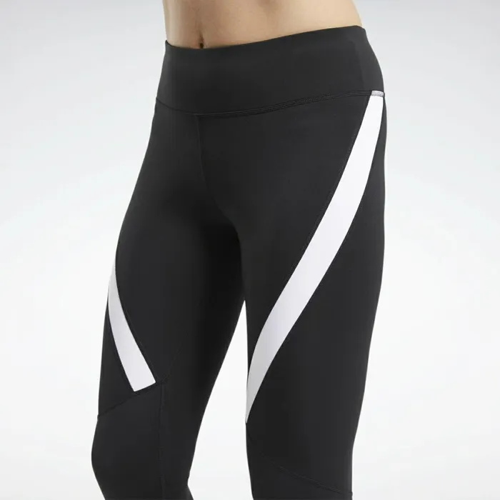 Leggings and Tights Womens Reebok Workout Ready Vector Leggings Night Black