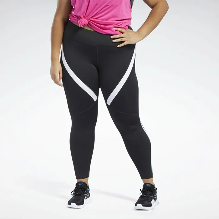 Leggings and Tights Womens Reebok Workout Ready Vector Leggings Night Black