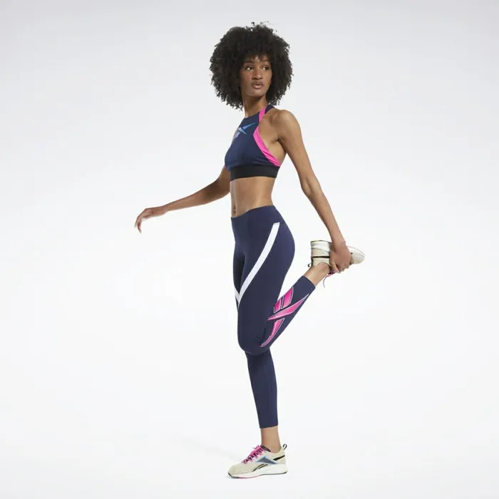 Leggings and Tights Womens Reebok Workout Ready Vector Leggings Vector Navy