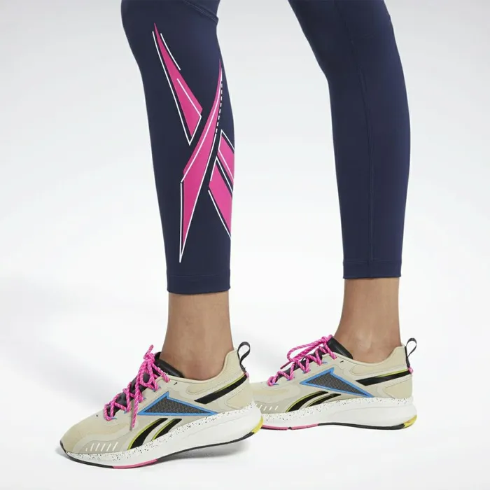 Leggings and Tights Womens Reebok Workout Ready Vector Leggings Vector Navy