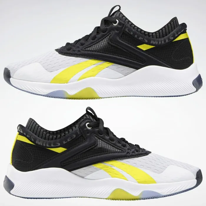 Les Mills Womens Reebok HIIT Shoes White Black Chartreuse