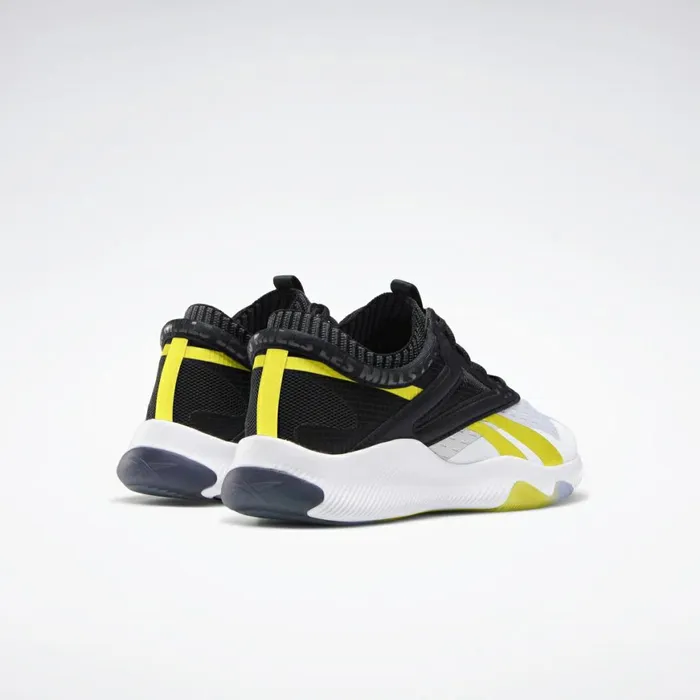 Les Mills Womens Reebok HIIT Shoes White Black Chartreuse