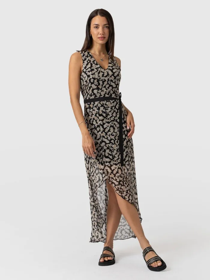 Lexi High Low Dress 8211 Black Confetti Petal Black Confetti Petal Women Saint And Sofia Dresses Lexi High Low Dress 8211 Black Confetti Petal Black Confetti Petal Women Saint And Sofia Dresses