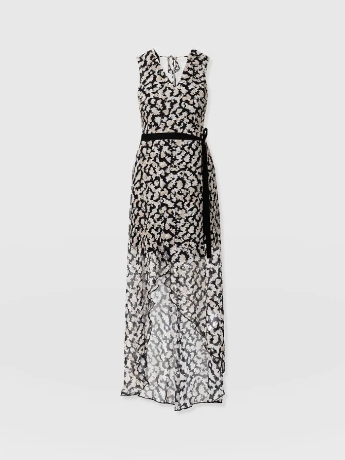 Lexi High Low Dress 8211 Black Confetti Petal Black Confetti Petal Women Saint And Sofia Dresses