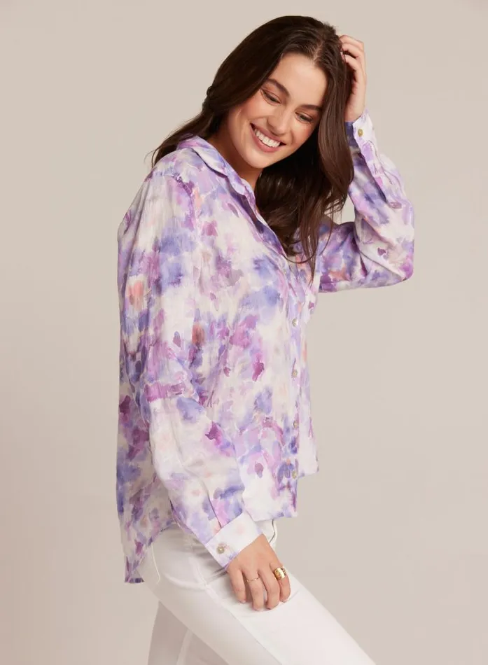 Linen Pocket Button Down 8211 Iris Floral Print Women Bella Dahl Long Sleeve Linen Pocket Button Down 8211 Iris Floral Print Women Bella Dahl Long Sleeve