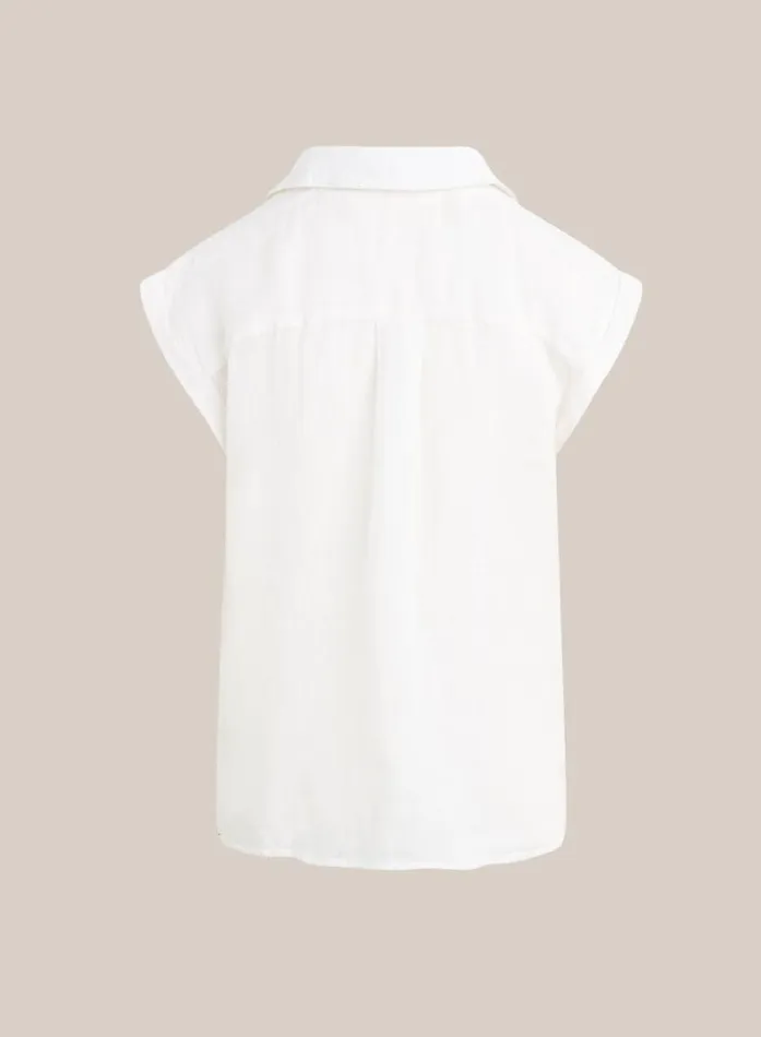Linen Short Sleeve Pullover 8211 White Women Bella Dahl Short Sleeve Linen Short Sleeve Pullover 8211 White Women Bella Dahl Short Sleeve