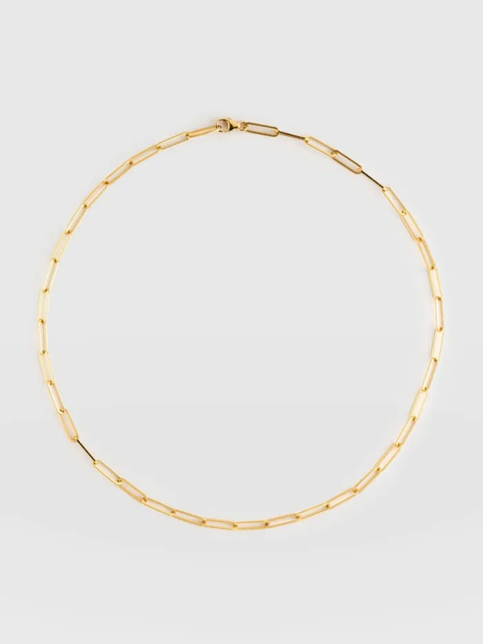 Link Chain Necklace 8211 Gold Gold Women Saint And Sofia Necklaces