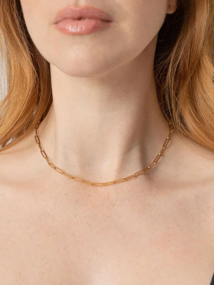 Link Chain Necklace 8211 Gold Gold Women Saint And Sofia Necklaces