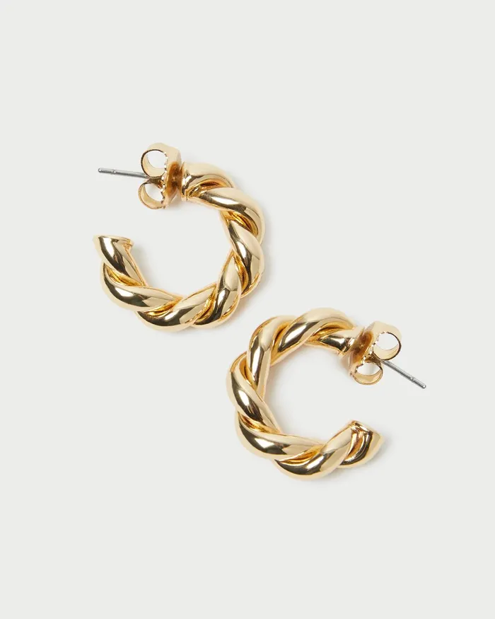 Loeffler Randall Atlas Gold Twisted Hoop Earrings L Jewelry L Accessories Women Accessories Loeffler Randall Atlas Gold Twisted Hoop Earrings L Jewelry L Accessories Women Accessories
