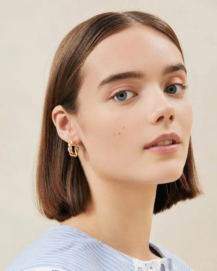 Loeffler Randall Atlas Gold Twisted Hoop Earrings L Jewelry L Accessories Women Accessories Loeffler Randall Atlas Gold Twisted Hoop Earrings L Jewelry L Accessories Women Accessories