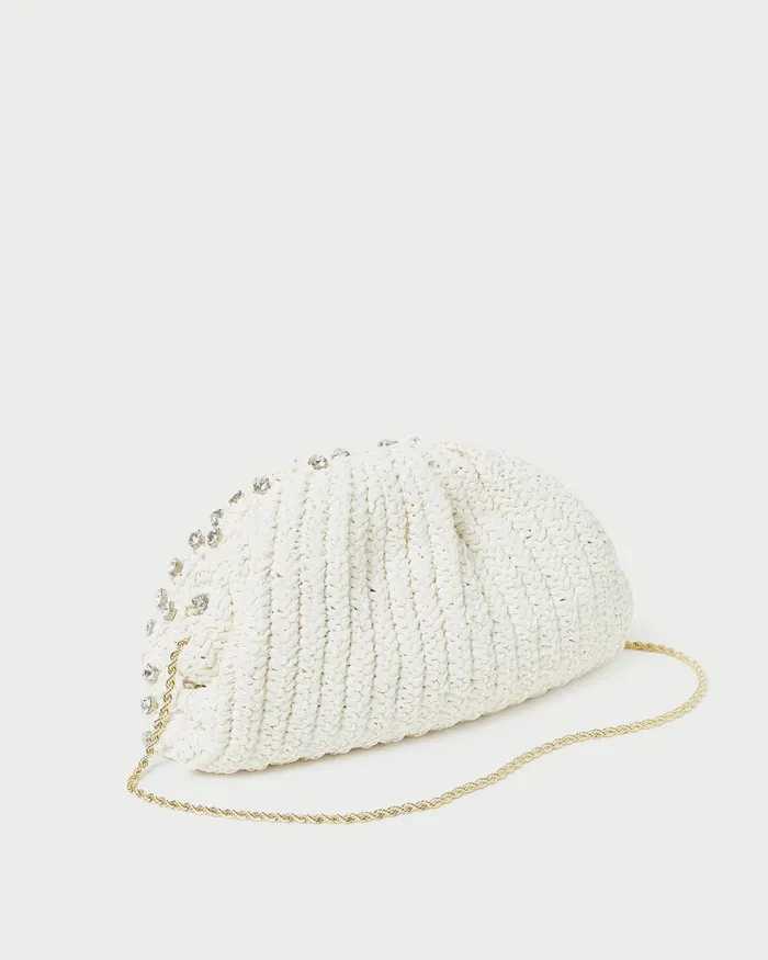 Loeffler Randall Bailey WhiteCrystal Dome Clutch L Clutches L Handbags Women Clutches Loeffler Randall Bailey WhiteCrystal Dome Clutch L Clutches L Handbags Women Clutches