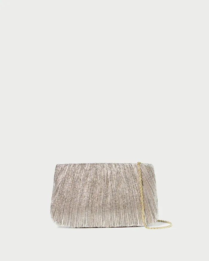 Loeffler Randall Brit Champagne Flat Pleated Clutch L Clutches L Handbags Women Clutches Loeffler Randall Brit Champagne Flat Pleated Clutch L Clutches L Handbags Women Clutches