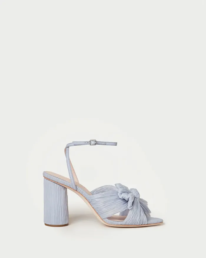 Loeffler Randall Camellia Blue Bow Heel Women Heeled Sandals Loeffler Randall Camellia Blue Bow Heel Women Heeled Sandals