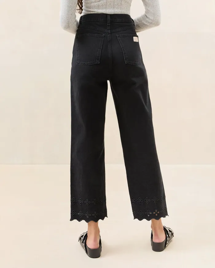 Loeffler Randall Demi Embroidered Pant Women Bottoms Loeffler Randall Demi Embroidered Pant Women Bottoms