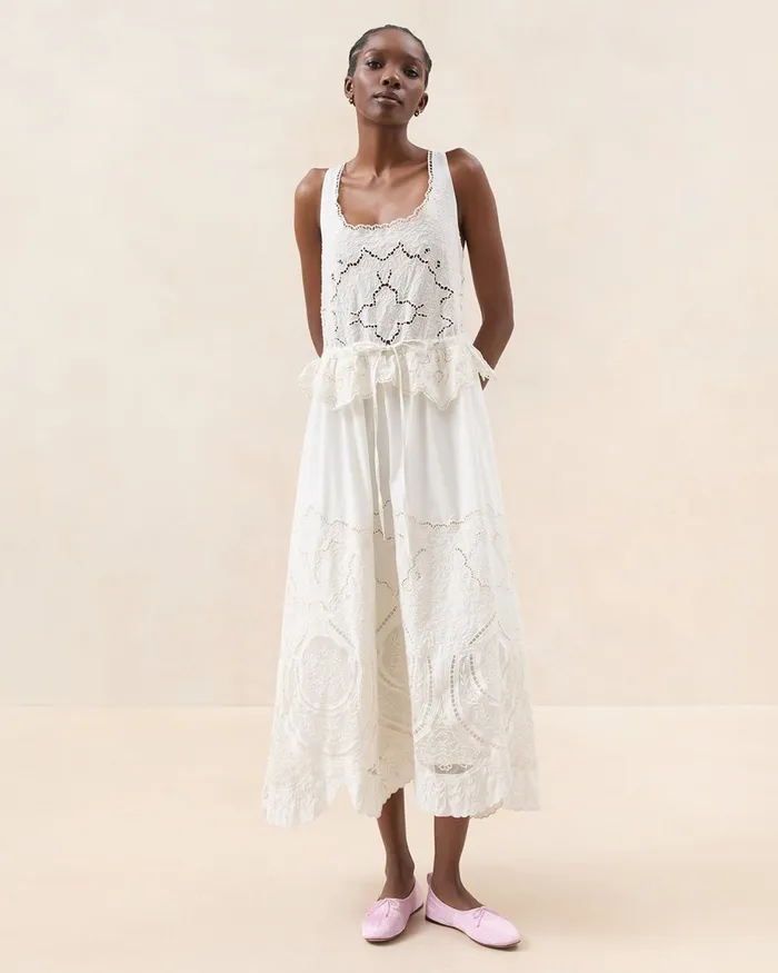 Loeffler Randall Dominique Milk Lace Paneled Dress I Dresses I Apparel Women Dresses Loeffler Randall Dominique Milk Lace Paneled Dress I Dresses I Apparel Women Dresses