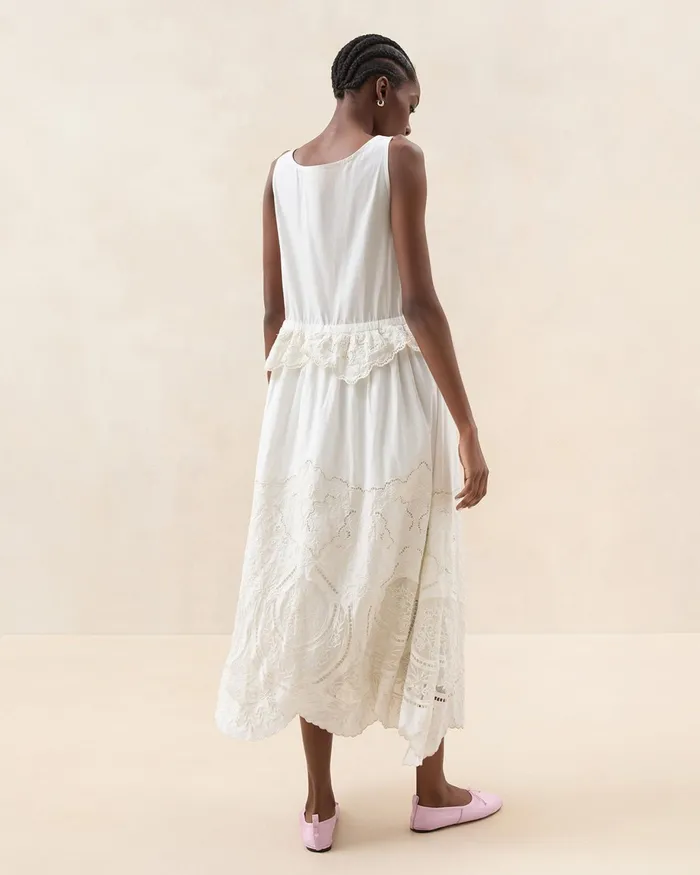 Loeffler Randall Dominique Milk Lace Paneled Dress I Dresses I Apparel Women Dresses Loeffler Randall Dominique Milk Lace Paneled Dress I Dresses I Apparel Women Dresses