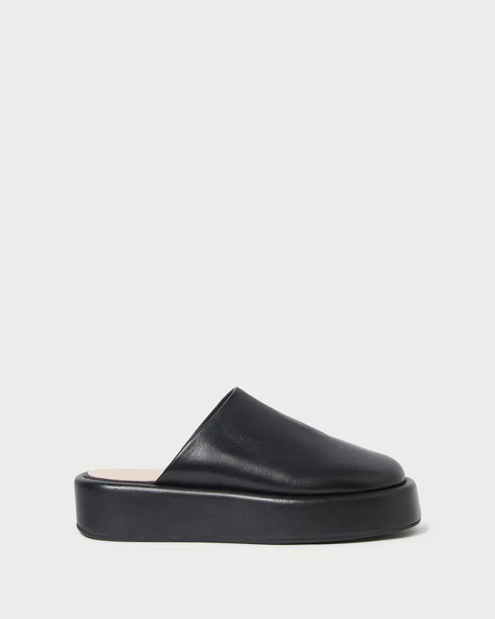 Loeffler Randall Haven Black Leather Mule Women Pumps and Mules