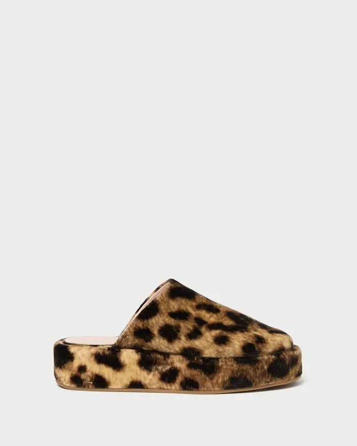 Loeffler Randall Haven Leopard Velvet Mule Women Pumps and Mules