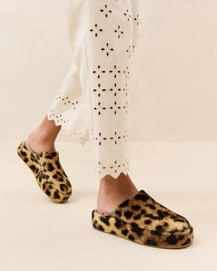 Loeffler Randall Haven Leopard Velvet Mule Women Pumps and Mules Loeffler Randall Haven Leopard Velvet Mule Women Pumps and Mules