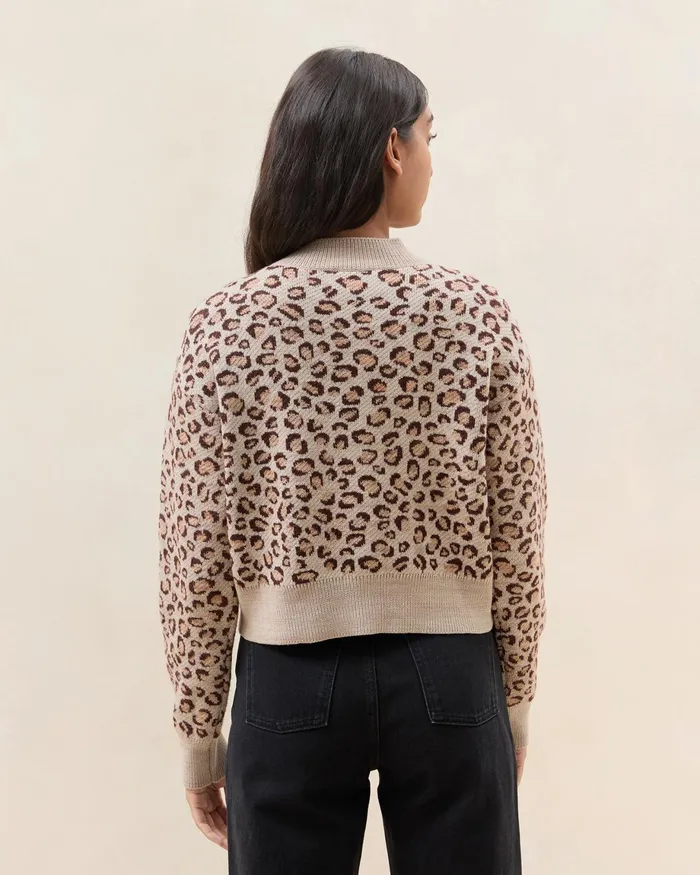 Loeffler Randall Idris Leopard Cardigan L Sweaters and Knits L Apparel Women Tops Loeffler Randall Idris Leopard Cardigan L Sweaters and Knits L Apparel Women Tops