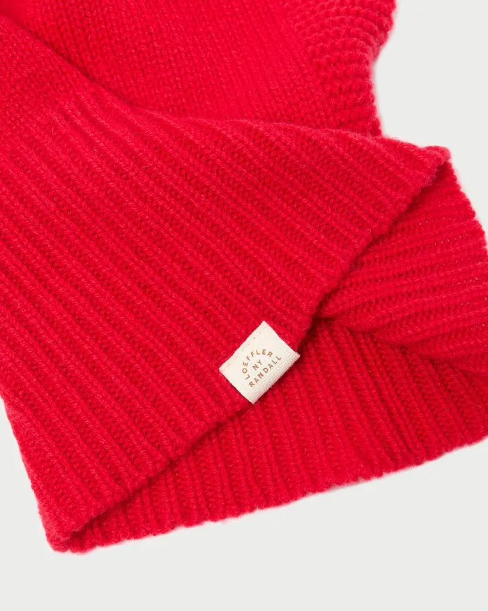 Loeffler Randall Jimi Red Cashmere Balaclava Women Soft Accessories Loeffler Randall Jimi Red Cashmere Balaclava Women Soft Accessories