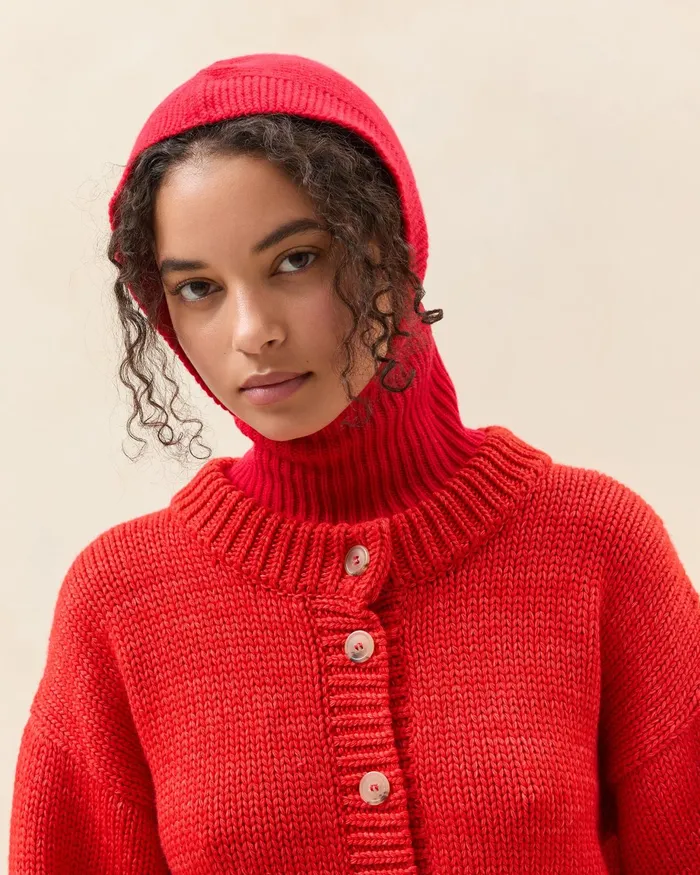 Loeffler Randall Jimi Red Cashmere Balaclava Women Soft Accessories Loeffler Randall Jimi Red Cashmere Balaclava Women Soft Accessories