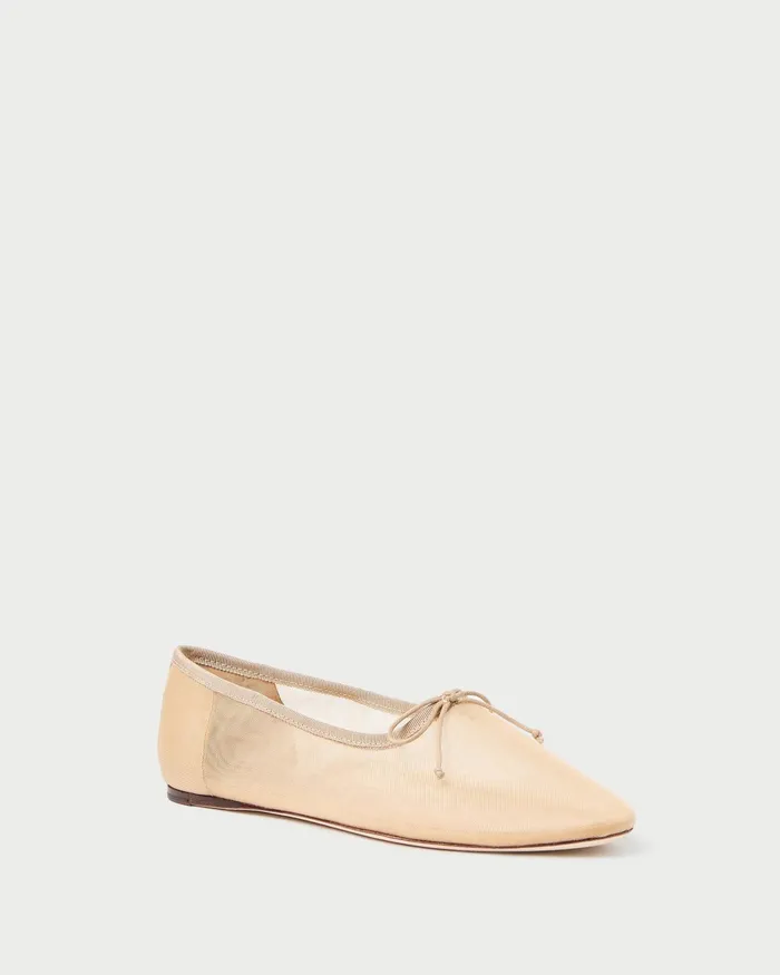 Loeffler Randall Landon Caramel Mesh Ballet Flat L Flats L Footwear Women Flats and Loafers Loeffler Randall Landon Caramel Mesh Ballet Flat L Flats L Footwear Women Flats and Loafers