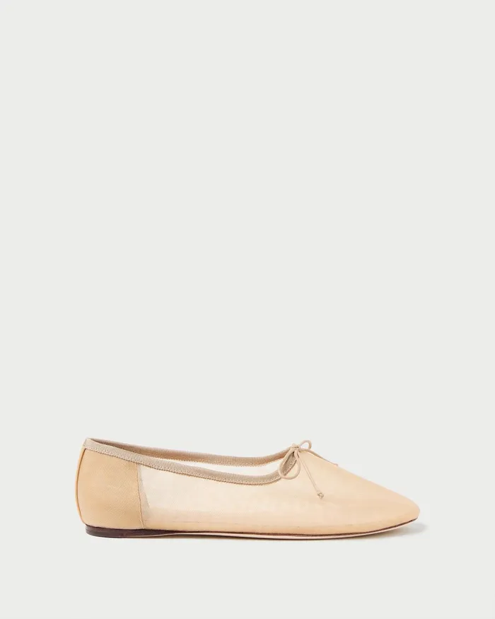 Loeffler Randall Landon Caramel Mesh Ballet Flat L Flats L Footwear Women Flats and Loafers Loeffler Randall Landon Caramel Mesh Ballet Flat L Flats L Footwear Women Flats and Loafers