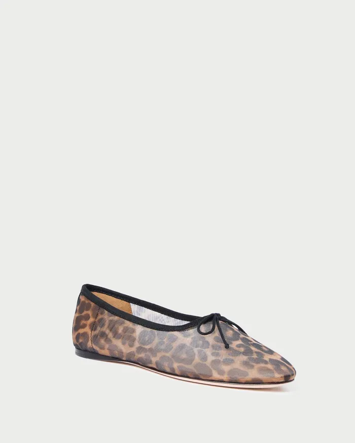 Loeffler Randall Landon Leopard Mesh Ballet Flat Women Flats and Loafers Loeffler Randall Landon Leopard Mesh Ballet Flat Women Flats and Loafers
