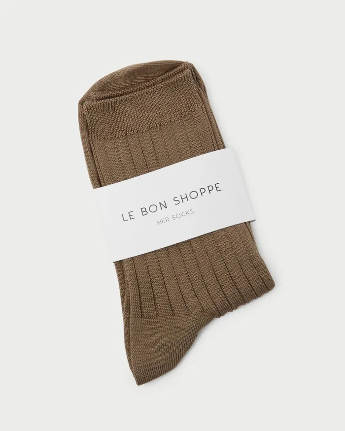 Loeffler Randall Le Bon Shoppe Dark Tan Trouser Sock Women Soft Accessories Loeffler Randall Le Bon Shoppe Dark Tan Trouser Sock Women Soft Accessories