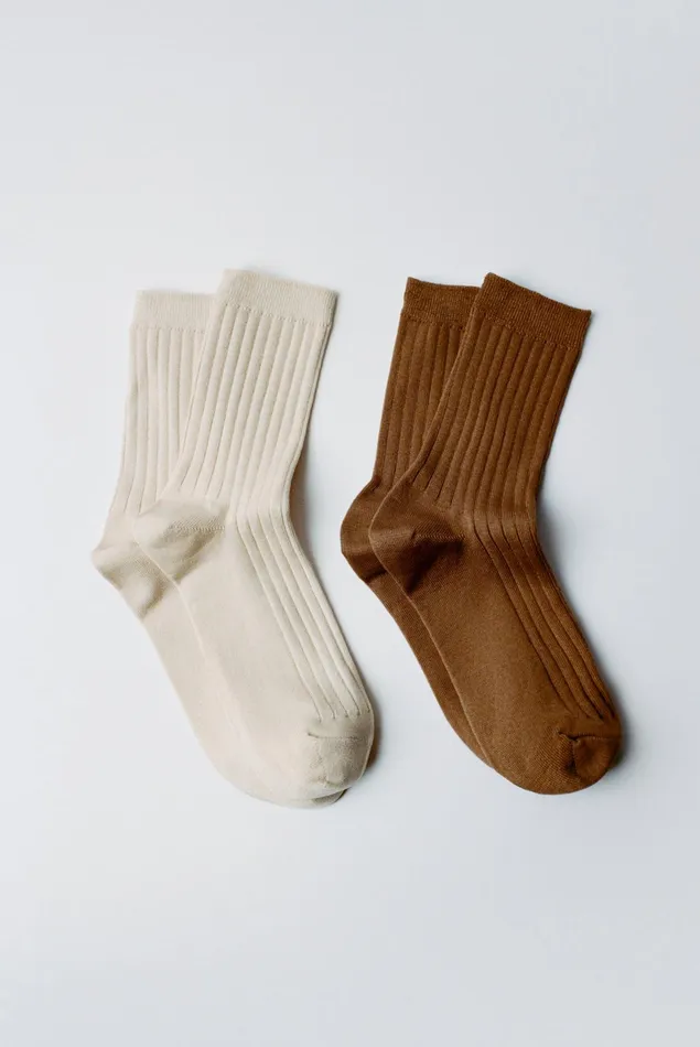 Loeffler Randall Le Bon Shoppe Dark Tan Trouser Sock Women Soft Accessories Loeffler Randall Le Bon Shoppe Dark Tan Trouser Sock Women Soft Accessories