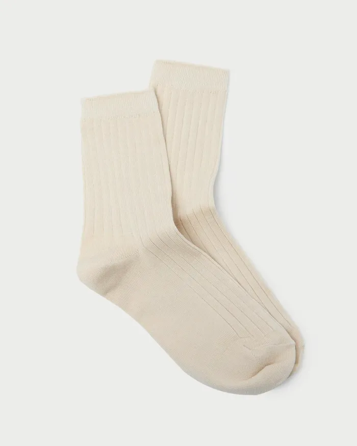 Loeffler Randall Le Bon Shoppe White Trouser Sock Women Soft Accessories