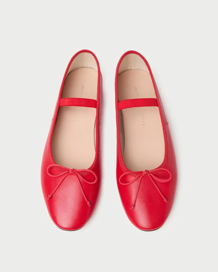 Loeffler Randall Leonie Red Leather Ballet Flat I Flats I Footwear Women Flats and Loafers Loeffler Randall Leonie Red Leather Ballet Flat I Flats I Footwear Women Flats and Loafers