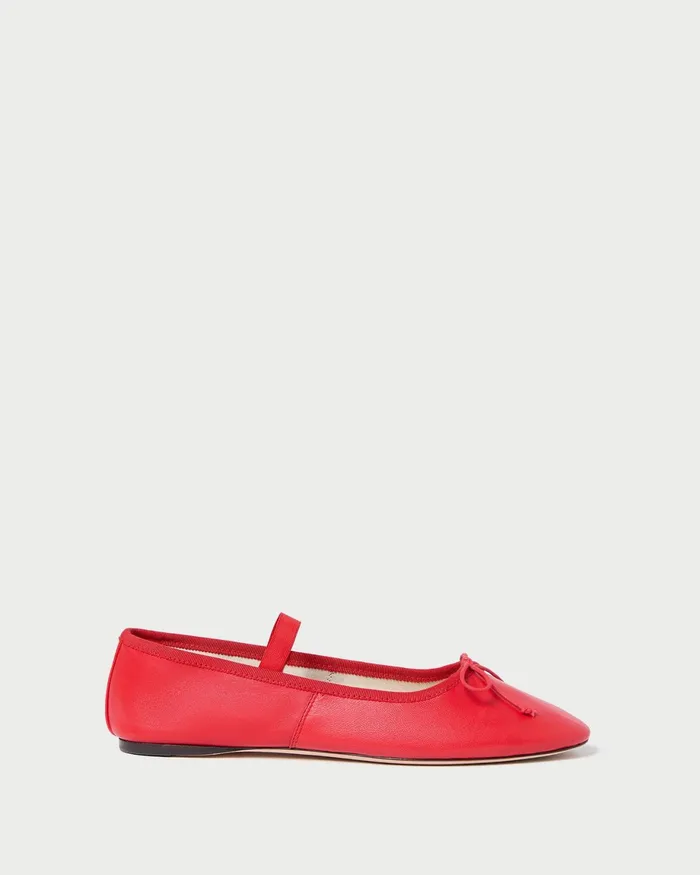 Loeffler Randall Leonie Red Leather Ballet Flat I Flats I Footwear Women Flats and Loafers Loeffler Randall Leonie Red Leather Ballet Flat I Flats I Footwear Women Flats and Loafers