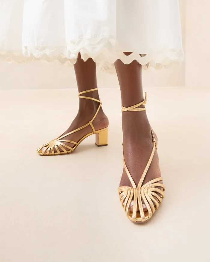 Loeffler Randall Livvy Gold Leather Heeled Sandal I Heeled Sandals I Footwear Women Heeled Sandals Loeffler Randall Livvy Gold Leather Heeled Sandal I Heeled Sandals I Footwear Women Heeled Sandals
