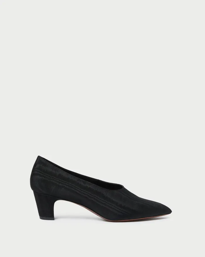 Loeffler Randall Maeve Black Moir Low Pump Women Pumps and Mules