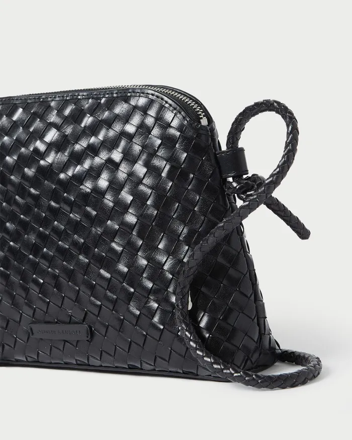 Loeffler Randall Mallory Black Woven Leather Crossbody L Crossbodies L Handbags Women Crossbodies Loeffler Randall Mallory Black Woven Leather Crossbody L Crossbodies L Handbags Women Crossbodies