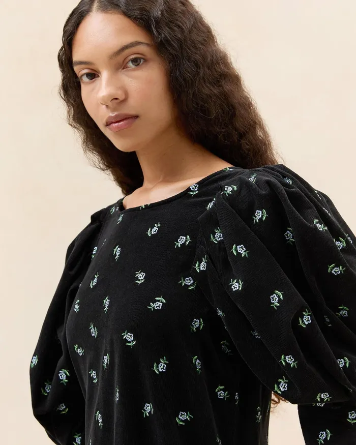 Loeffler Randall Maxwell Black Floral Dress Women Dresses Loeffler Randall Maxwell Black Floral Dress Women Dresses