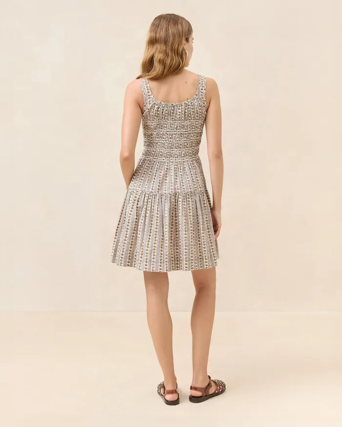 Loeffler Randall Melody PinkCream Mini Dress Women Dresses Loeffler Randall Melody PinkCream Mini Dress Women Dresses