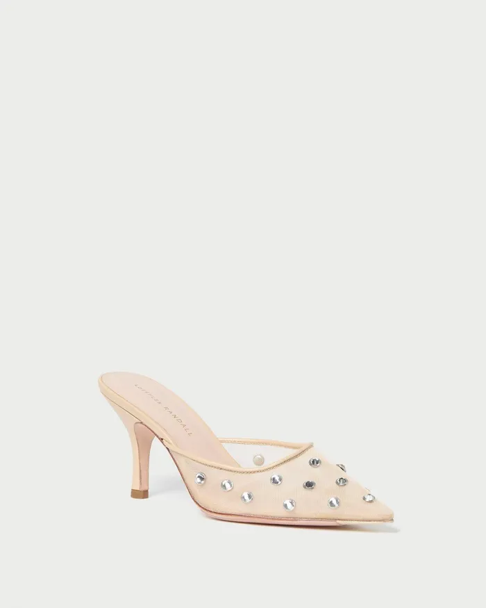 Loeffler Randall Paloma CreamCrystal Mesh Mule I Mules I Footwear Women Pumps and Mules Loeffler Randall Paloma CreamCrystal Mesh Mule I Mules I Footwear Women Pumps and Mules