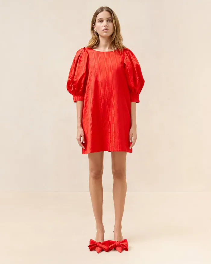 Loeffler Randall Willy Red Mini Dress Women Dresses