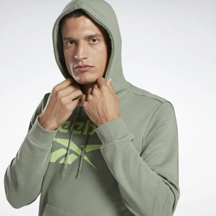 Loungewear Mens Reebok Identity Big Logo Hoodie Harmony Green