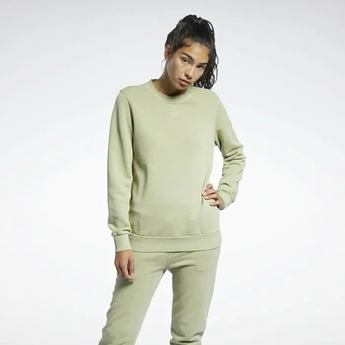 Loungewear Womens Reebok Classics Natural Dye Crew Sweatshirt Harmony Green