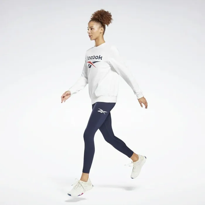 Loungewear Womens Reebok Identity Logo French Terry Crew Sweatshirt White